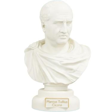 Imagem de Busto Marco Túlio Cícero Cônsul de Roma (Cor Mármore Dourado)