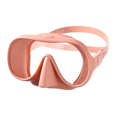 Imagem de Vaveren Máscara de mergulho Máscara Tampa do nariz de nariz de surf leve máscara de mergulho com mergulho para esportes aquáticos mergulho de snorkel de , Rosa