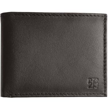 Imagem de Carteira Compacta Masculina Slim Couro Marrom Porta Cartão Veneza Briolly