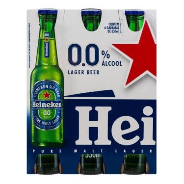 Imagem de Cerveja Heineken Premium Cero Lager 330ml 6 u