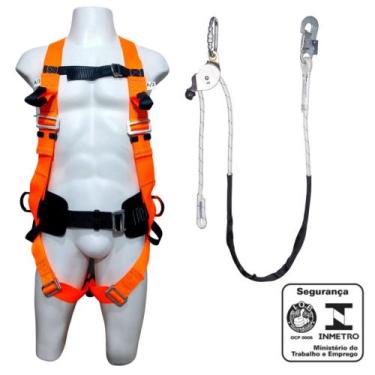 Imagem de Cinto de Segurança tipo Paraquedista Abdominal + Talabarte de Posicion