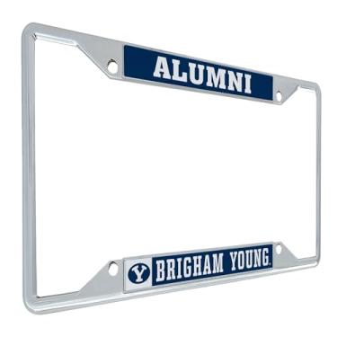 Imagem de Desert Cactus Brigham Young University Cougars BYU Cougs Moldura de placa de licença de metal para frente ou traseira do carro oficialmente licenciada (ex-alunos)