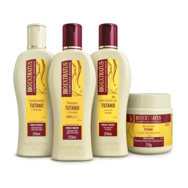 Imagem de Kit Tutano Bio Extratus (250mL/g) Shampoo, Condicionador, Banho de Creme e Creme de Silicone
