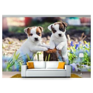 Imagem de Papel De Parede Animais Filhotes Campo 3D Anm245 - Você Decora