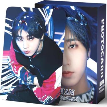 Imagem de Stray Kids Photocards 127 PCS Stray Kids Hollow Photo Cards Stray Kids Dominate World Tour Photocards lomo Card Gift Lomo Cards Merch for Stray Kids Boys and Girls (Han)