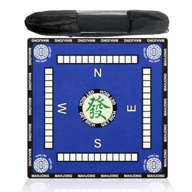 Imagem de 2025 New Mahjong Mat,32.4 * 32.4 Inch Mahjong Mat for Table - Premium Noise Reduction and Non-Slip Game Mat Surface for Poker, Board Games Table Mat, Card Games,Tile Games with Black Bag