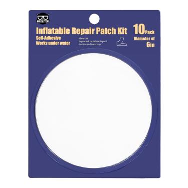 Imagem de Breliter Kit de reparo de remendo inflável - Fita de reparo de piscina TPU impermeável, patch de reparo resistente para colchão de ar, casa de balanço, brinquedos infláveis, barraca, anel de natação -