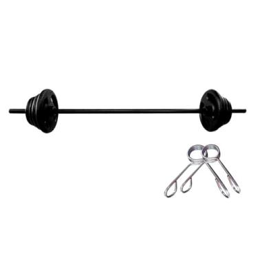 Imagem de Kit Body Pump - Barra + 10 Kg De Anilhas Emborrachadas (2x5Kg)