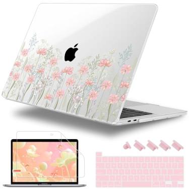 Imagem de Lepeoac Capa para MacBook Pro de 16 polegadas versão 2019 2020 modelo A2141, capa rígida de plástico com capa de teclado e protetor de tela para MacBook Pro de 16 polegadas com Touch Bar e Touch ID