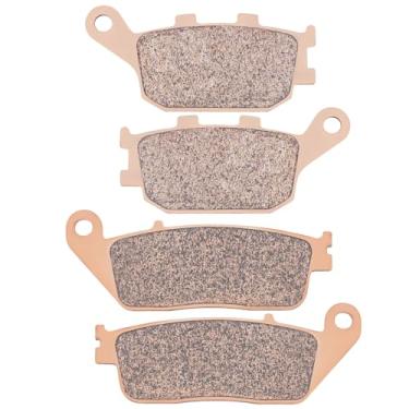 Imagem de XuLong Pastilhas de freio dianteiras e traseiras compatíveis com HONDA CBF 500 4 modelo não ABS/VRX400T NC33/VT1100 C2 C3 T Shadow American Classic Edition/VT 1300 CR CS CT modelo não ABS/VTX1300 C R