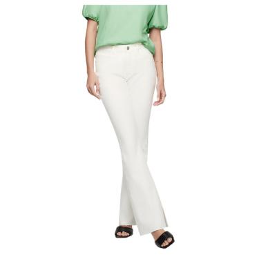 Imagem de Calça Flare Slim Cintura Média Em Sarja Dzarm-Feminino