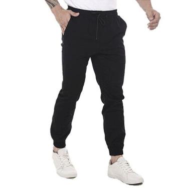 Imagem de Calça Jogger Masculina Skinny Elastico Sarja - Tbasics, M