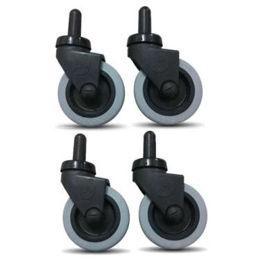 Imagem de Kit 4 Roda Rodizio Completo Para Carrinhos Bralimpia Rd3Pro