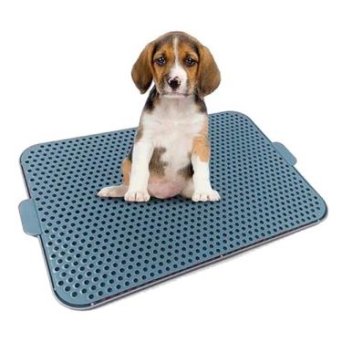 Imagem de Tapete Higiênico Sanitário Lavável para Pets | XixiDog | Cães Hamsters Coelhos Ratos Gatos Roedores (Azul, 60x40)