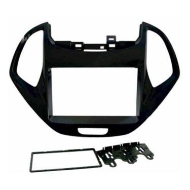 Imagem de Moldura Painel 2din Novo Ford Ka Ka+ 2019 Acima Black Piano