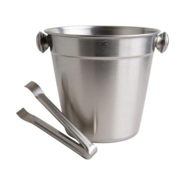 Imagem de Balde De Gelo C/ Pegador Gelatus Aço Inoxidável Bar Bebidas - Kadê
