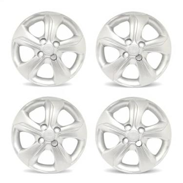 Imagem de Kit 4 Calota Aro 14 GFM Compatível c/Roda Onix 2020 2023 - Prata