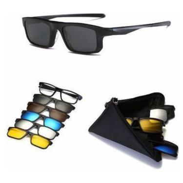 Imagem de Armação Com Lente Transparente + 5 Lentes Clip On