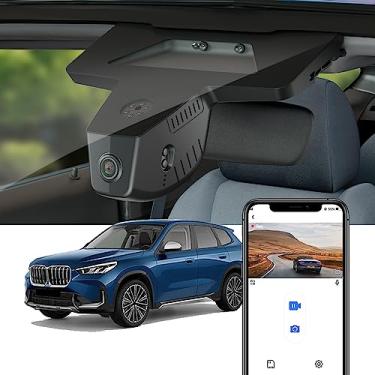 Imagem de Fitcamx Câmera de painel 4K compatível com BMW X1 2023 2024 Xdrive28i (U11), estilo de fábrica OEM, vídeo UHD 2160P, WiFi e aplicativo integrados, gravação em loop, sensor de gravidade, fácil de