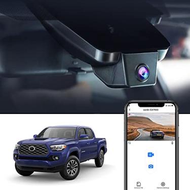 Imagem de Fitcamx Câmera veicular 4K compatível com Toyota Tacoma 2018 2019 2020 2021 2022 2023 Limited SR5 SR TRD Sport Off-Road Pro, visual de fábrica OEM, vídeo WiFi 2160P, gravação em loop G-sensor, plug &