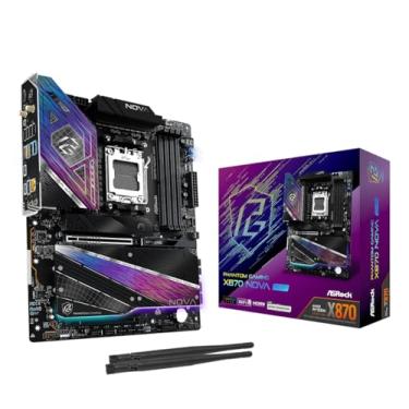 Imagem de ASRock Placa mãe X870 Nova WiFi AM5 | AMD Ryzen 9000/8000/7000 | DDR5 8400+ (OC) | Dual USB4 | PCIe 5.0 | WiFi 7 | 18+2+1 Power Phase | LAN 5GbE