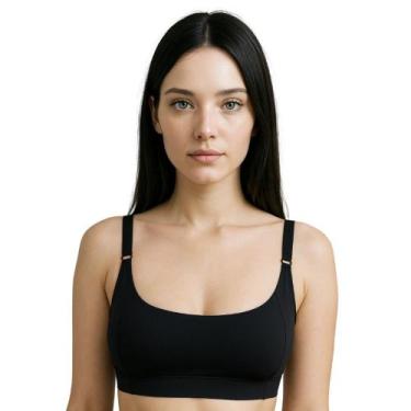 Imagem de Sutiã sem Bojo Microfibra com Alças Reforçada Sustentação - c5 CLÁUDIA