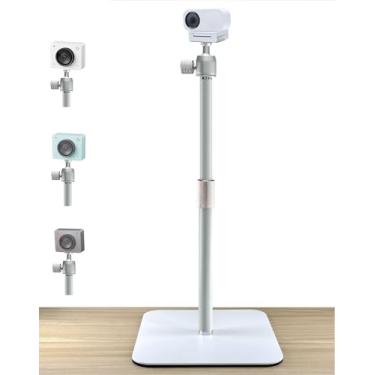 Imagem de AceTaken Suporte de webcam branco compatível com OBSBOT Meet 2/Meet SE e Insta360 Link 2C Webcams brancas