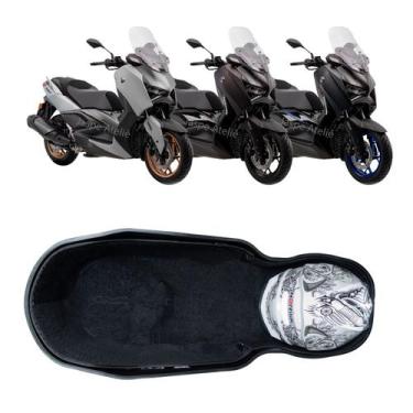 Imagem de Forração Yamaha Xmax 300 2025 Baú Acessório Scooter Preto - Jaspe Atel