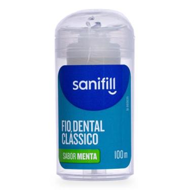 Imagem de Fio Dental Sanifill Clássico Sabor Menta 100 metros, ÚNICO, Sortida