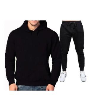 Imagem de Conjunto De Moletom Calça + Blusa De Frio Abrigo Classico - lgamn, Pre