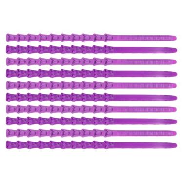 Imagem de IEUDNS 100x Anéis de Pernas de Frango Numerados Etiquetas de Identificação de Aves Anéis de Pés de Aves Ajustáveis ​​Multifuncionais para Galinhas e Patos, Roxo