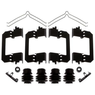 Imagem de ACDelco Kit de retentor de pastilha de freio frontal profissional 18K8212X com retentores, clipes, vedações e buchas