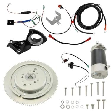 Imagem de HLUCHY Kit de substituição de partida elétrica 61N-85550-10 para motor de popa Yamaha 2 tempos 2T 30HP T30 modelo 61T