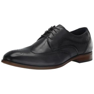 Imagem de STACY ADAMS Sapato Oxford Brayden Wingtip masculino com cadarço, Cinza, 10