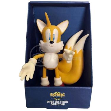Imagem de Boneco Tails Articulado Grande Super Size 23cm Sonic World