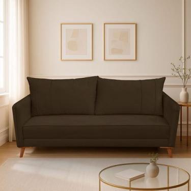 Imagem de Sofá-Cama 3 Lugares Reclinável Confortável Reforçado Veludo premium - 