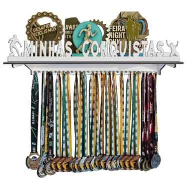 Imagem de Porta Medalhas e Troféus de Parede Futebol Masculino 60cm Comprimento