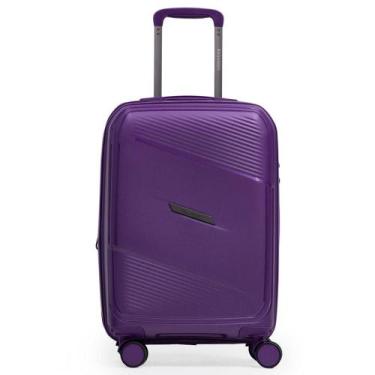 Imagem de Mala Pequena de Polipropileno 4 Rodas Seul Roxa - Bagaggio, P
