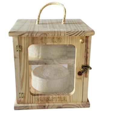 Imagem de QUEIJEIRA MATURADOR PARA MATURAÇÃO 2 QUEIJOS EM MADEIRA EV