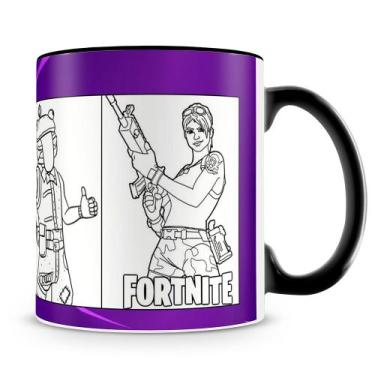 Imagem de Caneca para Colorir Fortnite - Criatividade e Diversão em Cada Gole - 