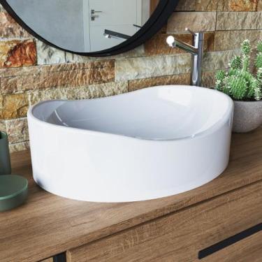 Imagem de Cuba Lavatório para Gabinete de Banheiro Berlin - Placa e Ponto, Branc