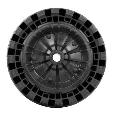 Imagem de Pneu Maciço ø 320 X 75 Mm Tramontina Com Roda Plástica Universal Para Carrinho De Mão