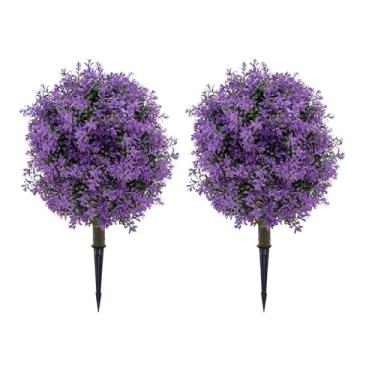 Imagem de Luocute Topiária de Cedro Artificial, Arbustos Perenes Falsos de 2 Pac Com Pontas de, Vasos de Plantas Internos e Externos para Decoração de Porta Frontal de Jardim de Varanda, Fácil