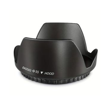 Imagem de Para-sol Petal para câmera SLR – Acessório de lente de câmera que defende brilho e para-sol profissional compatível com Canon Nikon Sony, 55 mm
