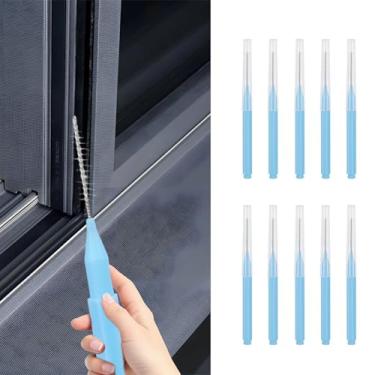 Imagem de Escova pequena para suprimentos de limpeza de lacunas, conjunto de escovas de limpeza profunda, ferramentas de limpeza para paredes de piscina, banheiro, banheiro, superfícies de cozinha