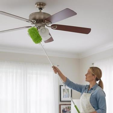 Imagem de Espanador para limpeza de pó de mão Materiais de limpeza para teto de móveis de janela de carro de escritório (verde, 300 cm)