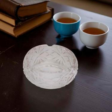 Imagem de Generic 1 peça cinzeiro design cristal geada vidro transparente 9,5 x 9,5 x 4 cm