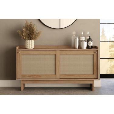 Imagem de Buffet De Sala Jantar átria 1295 C- 2 Portas C- Tela Noce-tela Sintetica - Carraro