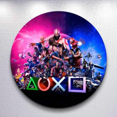 Imagem de Painel Video Games Jogos Diversos Capa Grande e Mini Redondoda Estampa