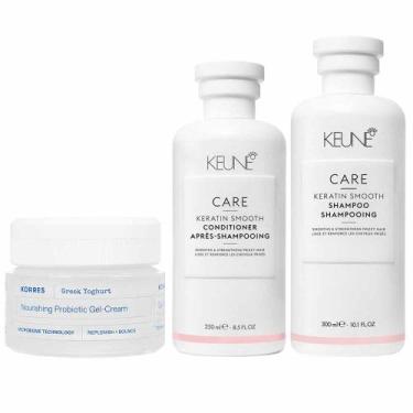 Imagem de Keune & Korres Kit  Shampoo + Condicionador + Creme Gel Facial Nutriti